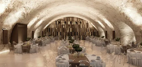 Il render di progetto della sala ipogea